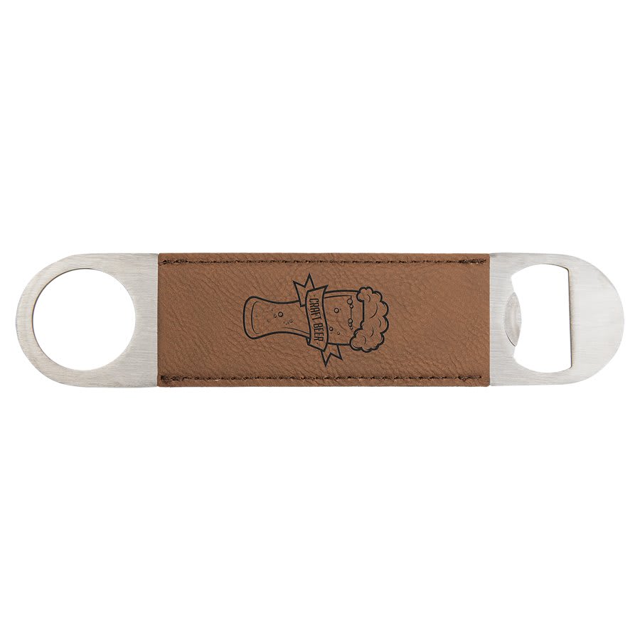 Customizable Leatherette Bottle Openers