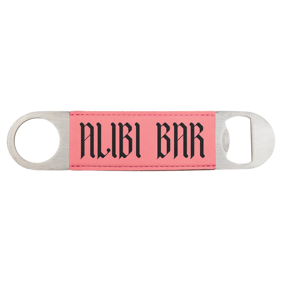 Customizable Leatherette Bottle Openers