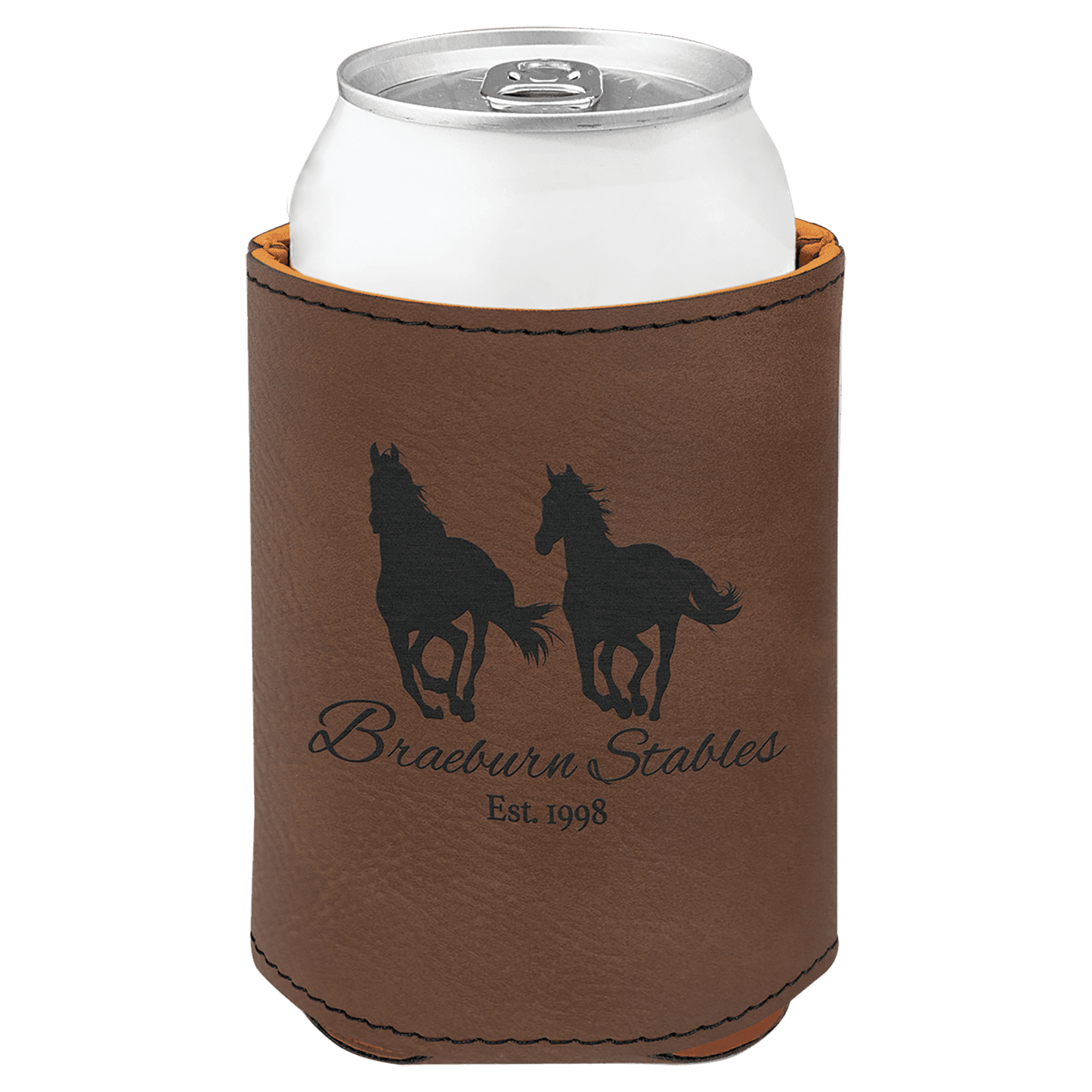 Customizable Leatherette Beverage Holder - Koozie