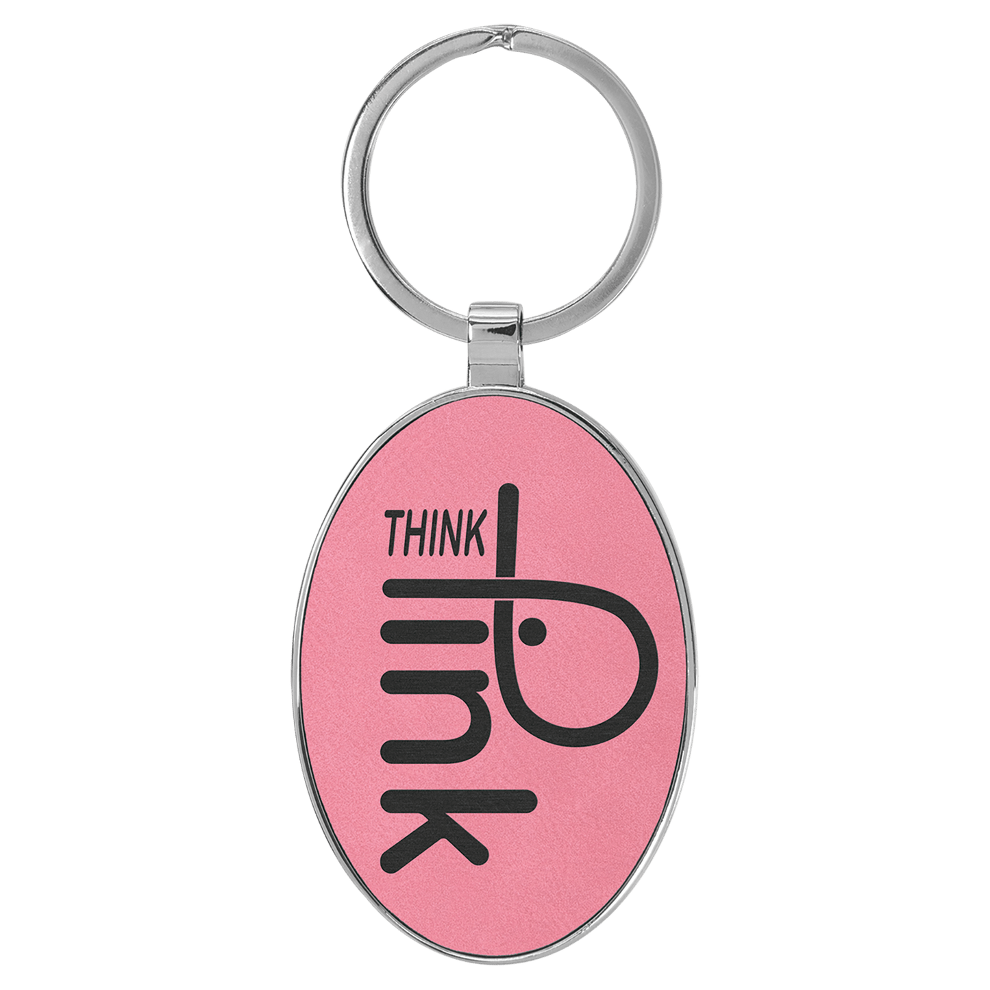 Leather Keychain - Round