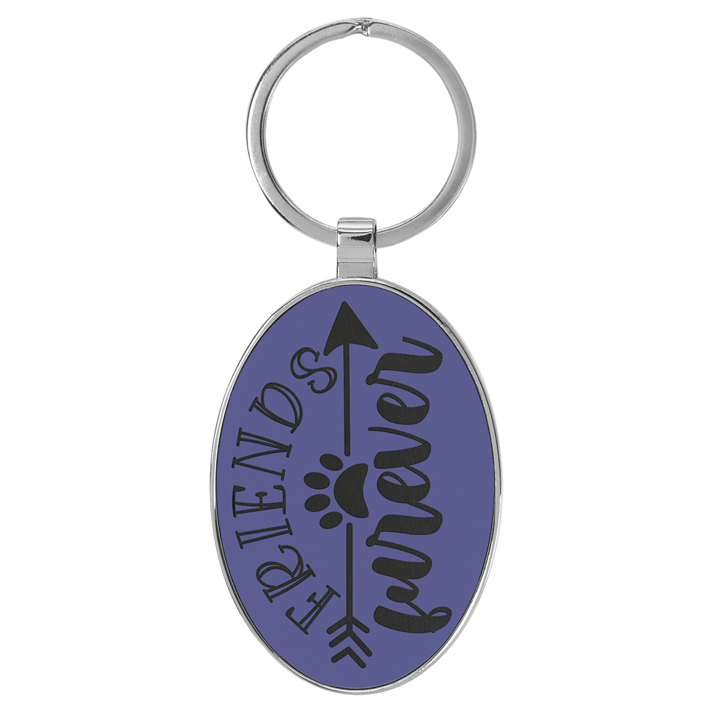 Leather Keychain - Round