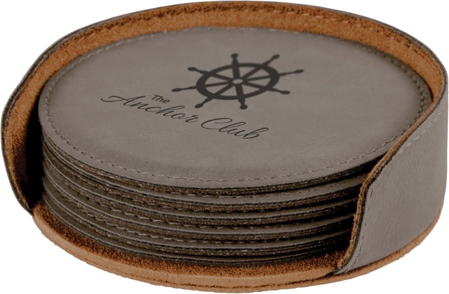 Leatherette Coaster