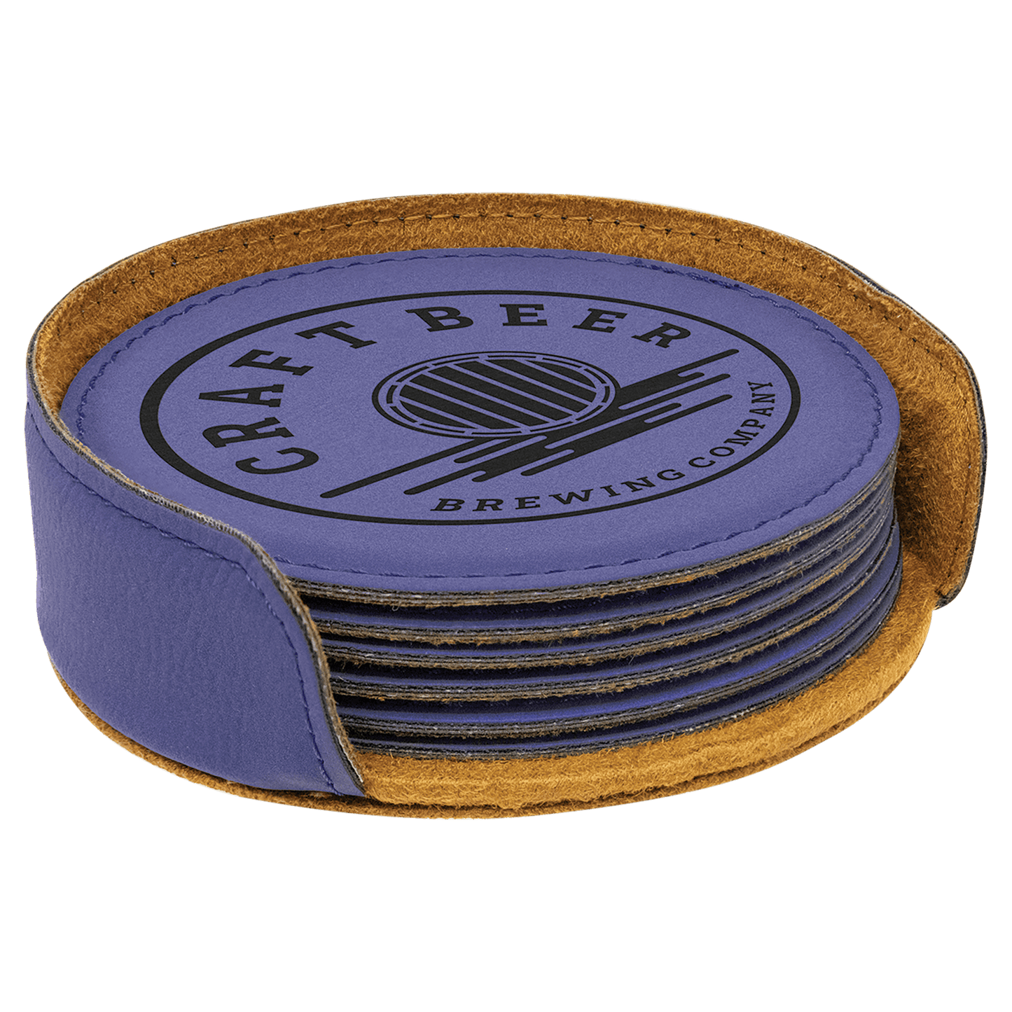 Leatherette Coaster