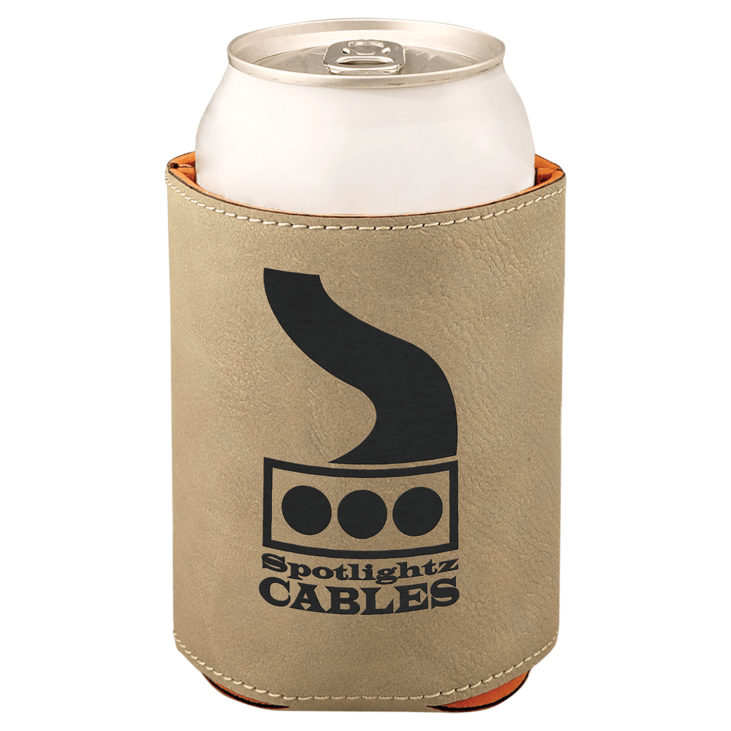 Customizable Leatherette Beverage Holder - Koozie