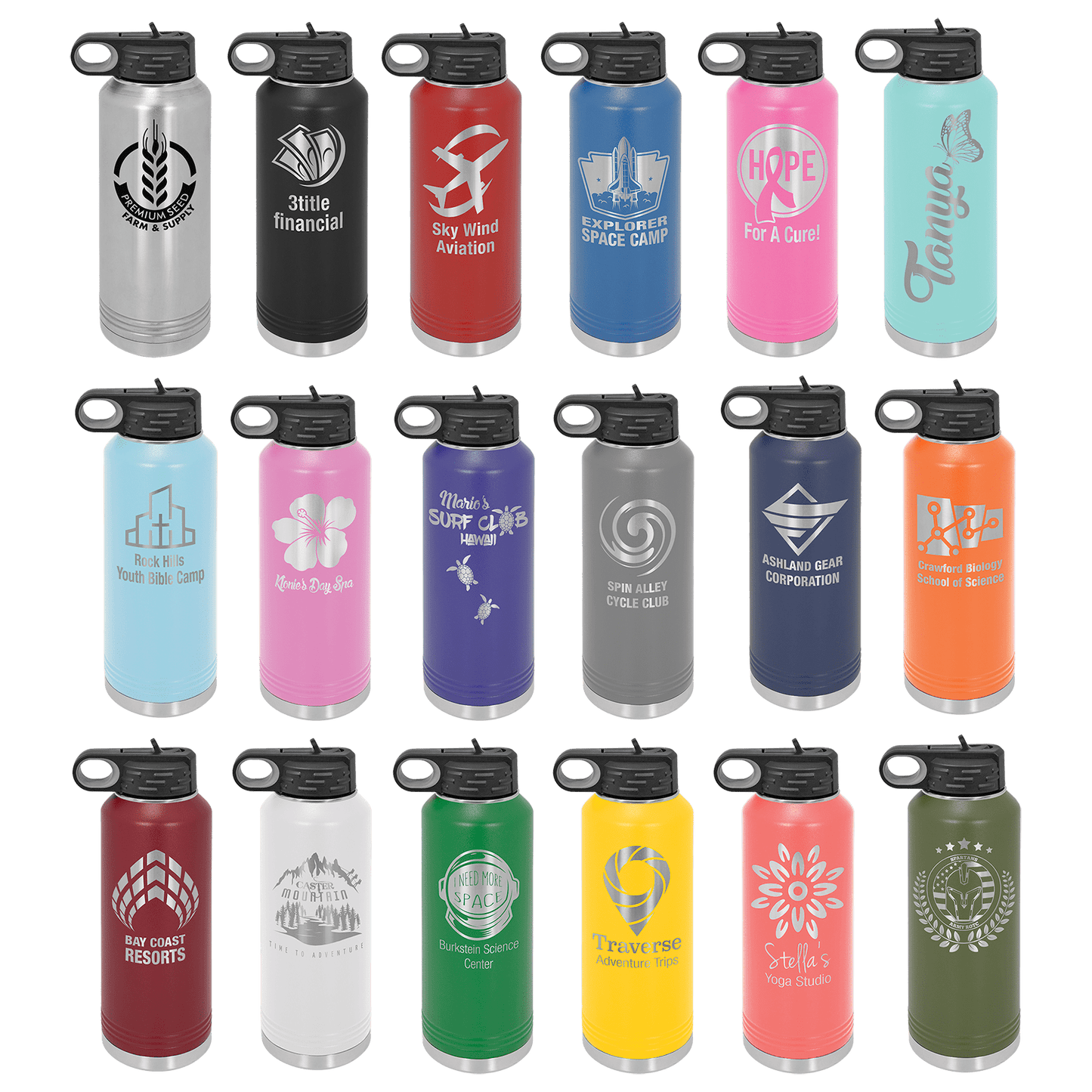 40 oz. Customizable Water Bottle