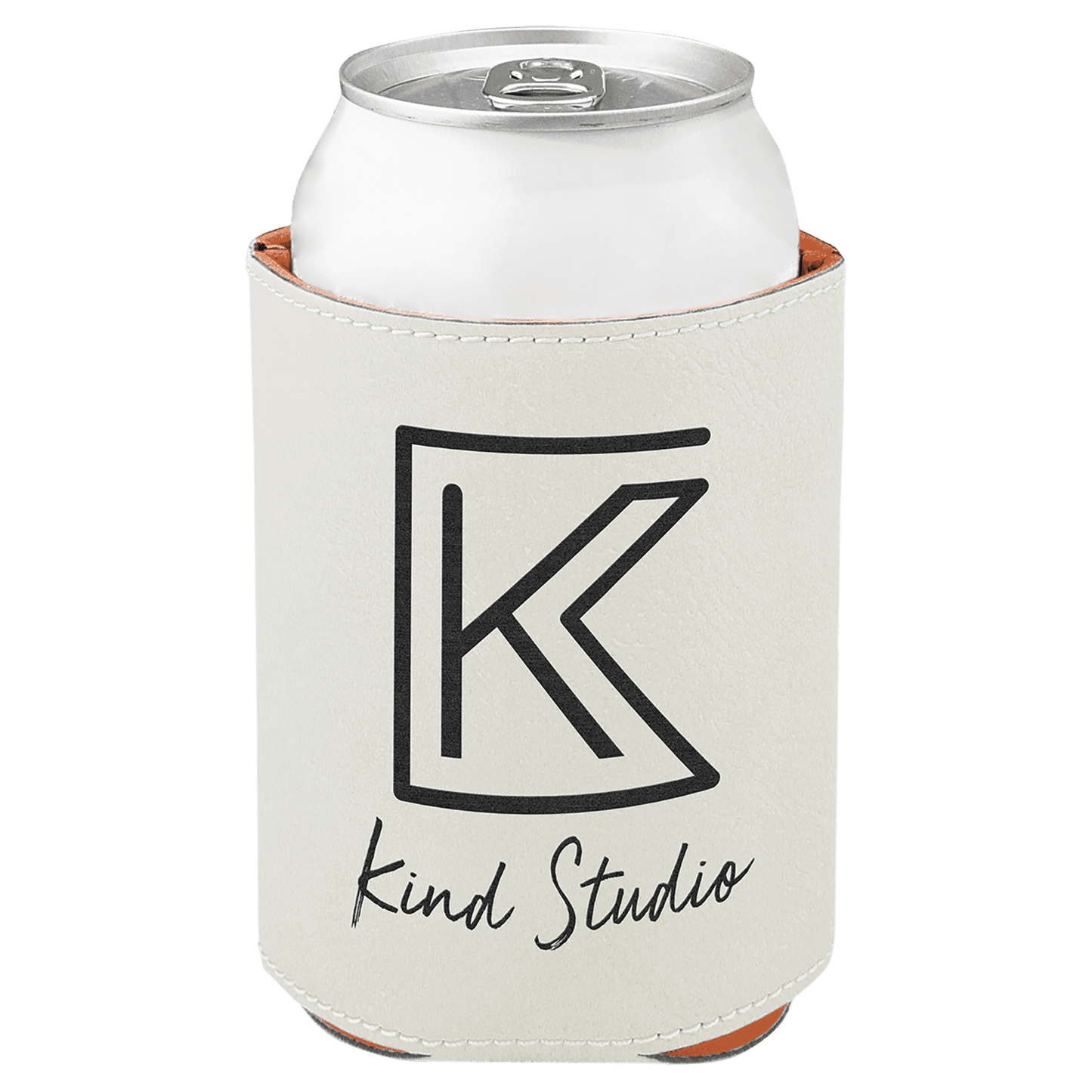 Customizable Leatherette Beverage Holder - Koozie
