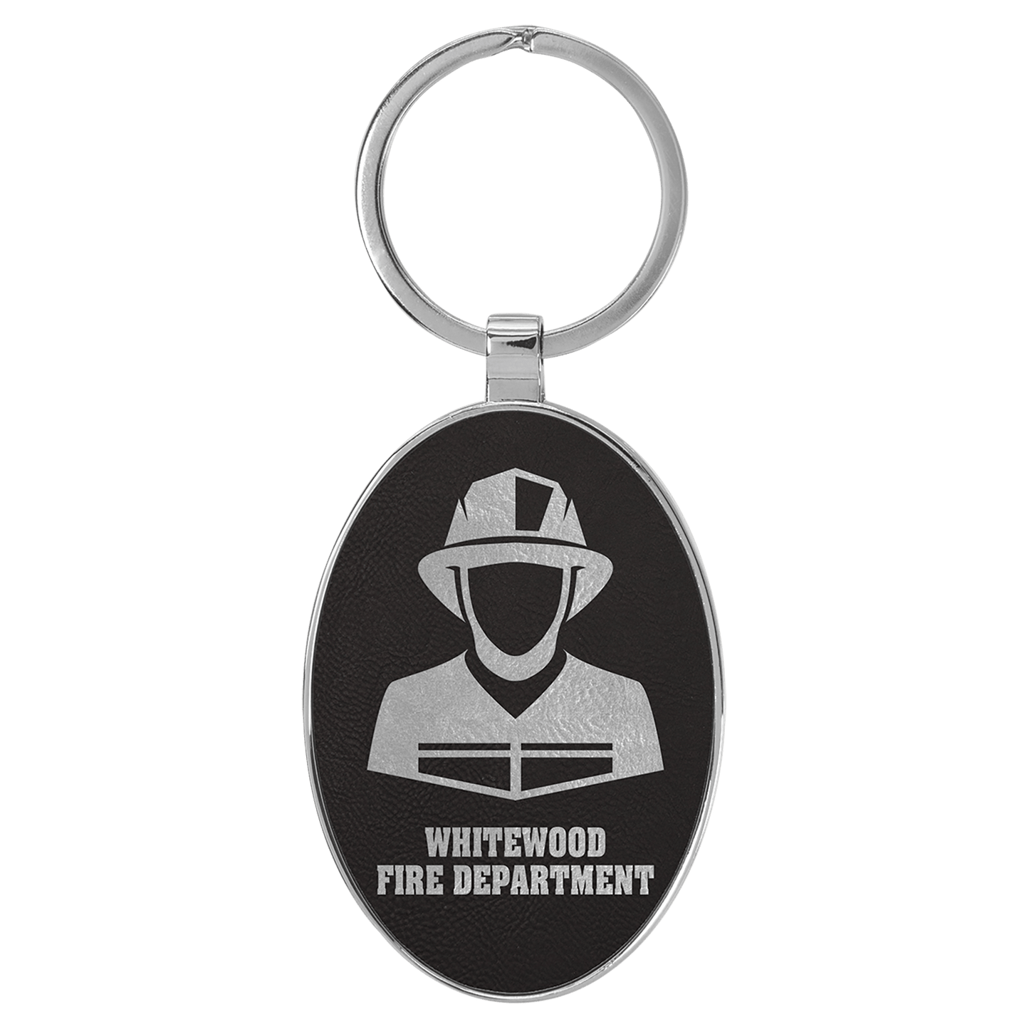 Leather Keychain - Round