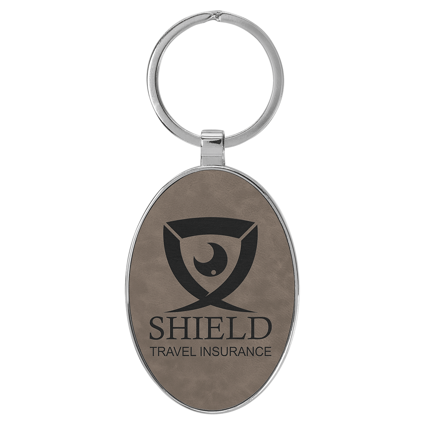 Leather Keychain - Round