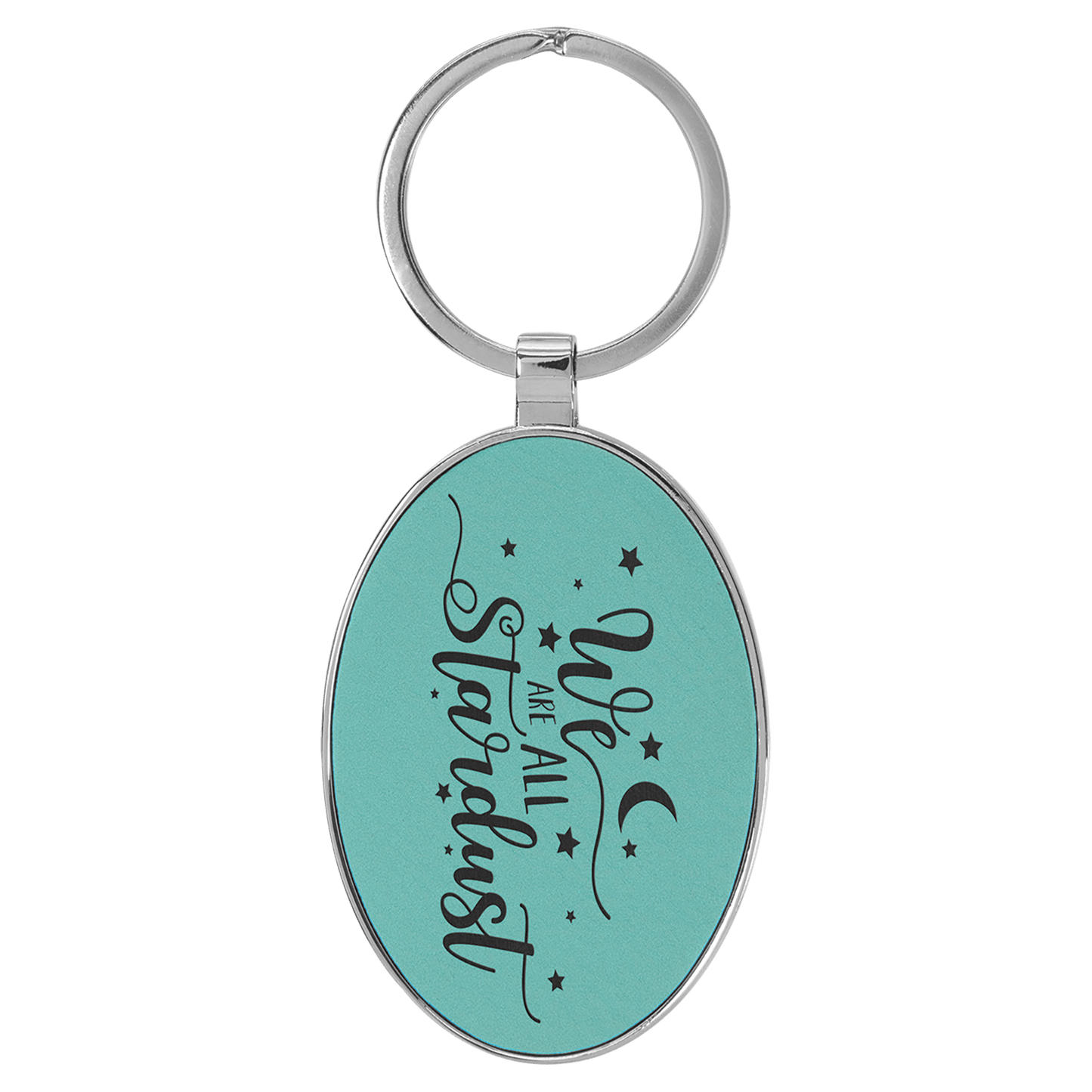 Leather Keychain - Round