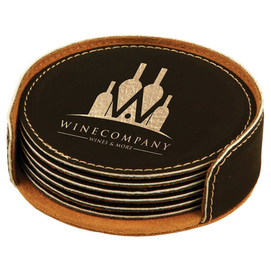 Leatherette Coaster