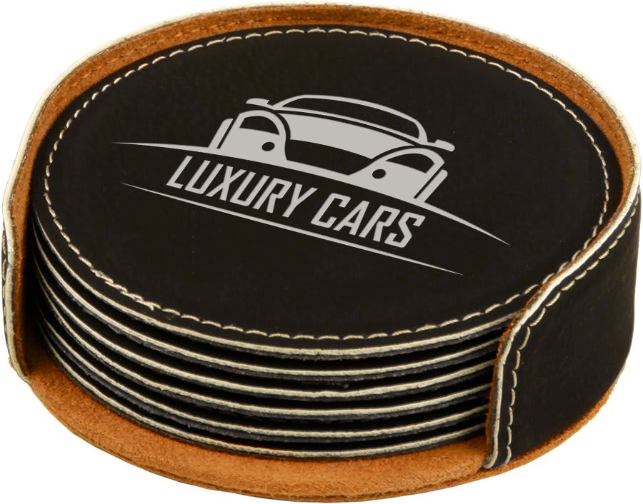 Leatherette Coaster