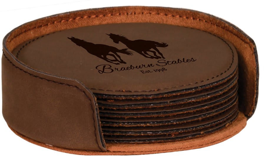 Leatherette Coaster