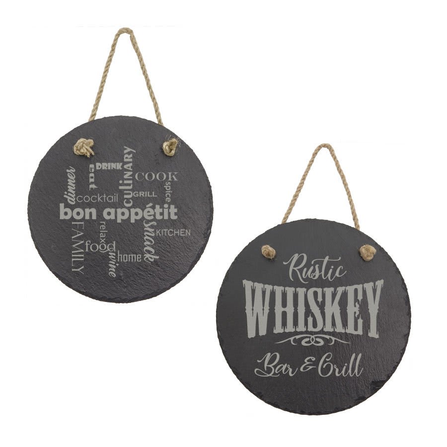 Customizable Slate Door Hangers
